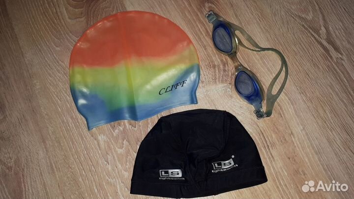 Шапочка очки для плавания мяч волейбольный