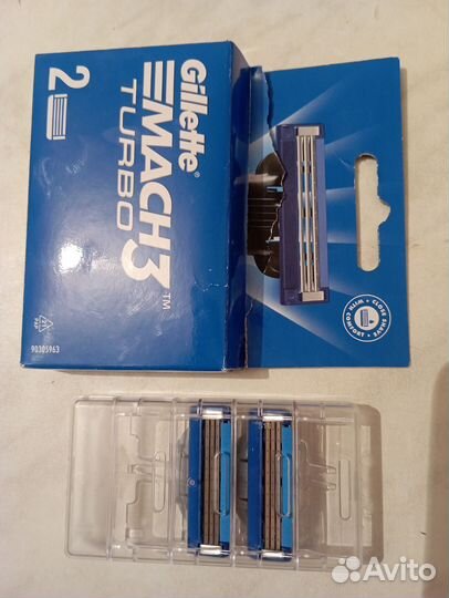 Лезвия для бритвы Gillette mach3 turbo