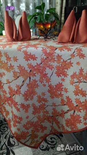 Скатерть лен новая