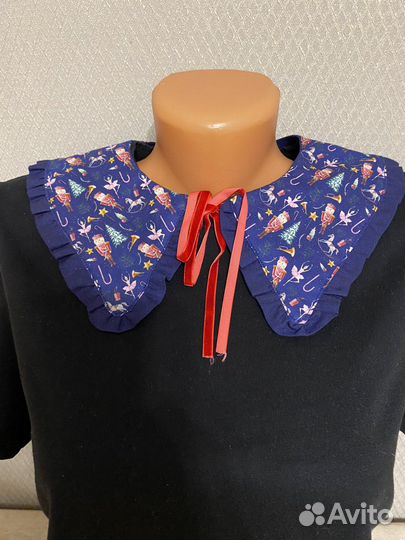 Воротничок новогодний сьемный