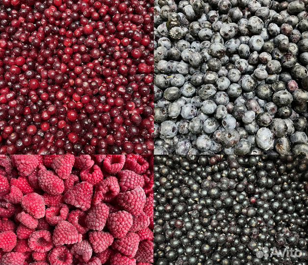 Замороженные ягоды, фрукты, овощи, грибы и др