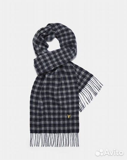 Оригинальный Шерстяной Шарф Lyle & Scott Navy