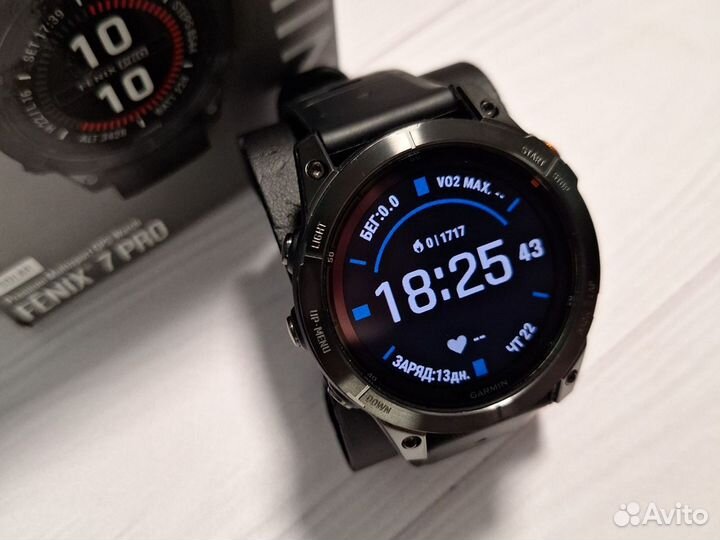 Часы Garmin Fenix 7 Pro Solar Slate gray идеал