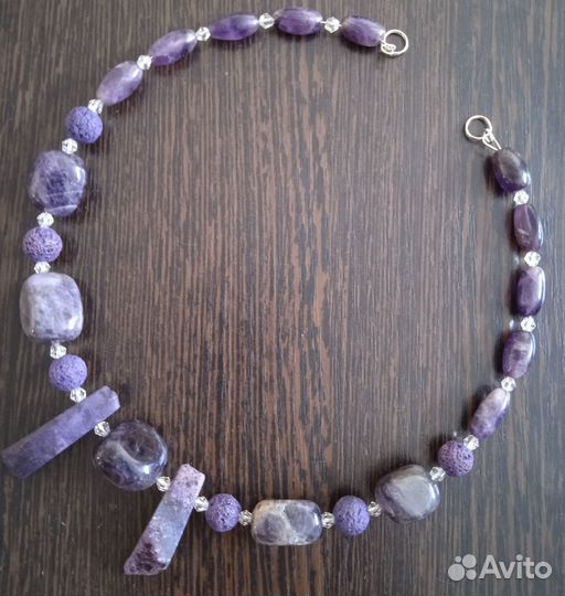 Бусы чокеры натуральные камни