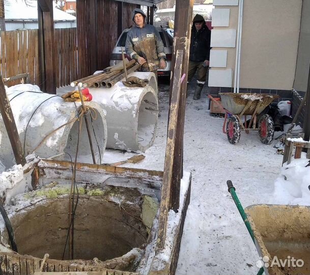 Чистка, ремонт, углубление колодцев