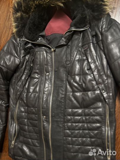 Фирменная кожанная куртка