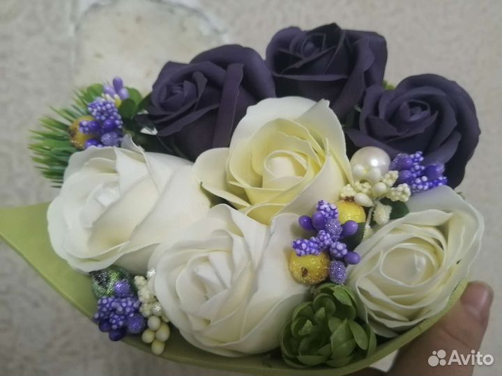 Букет из 7 мыльных роз