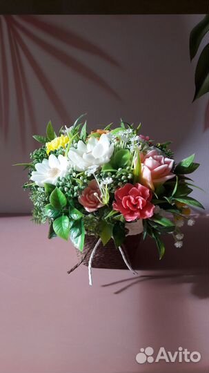 Букет из мыльных цветов. Подарок