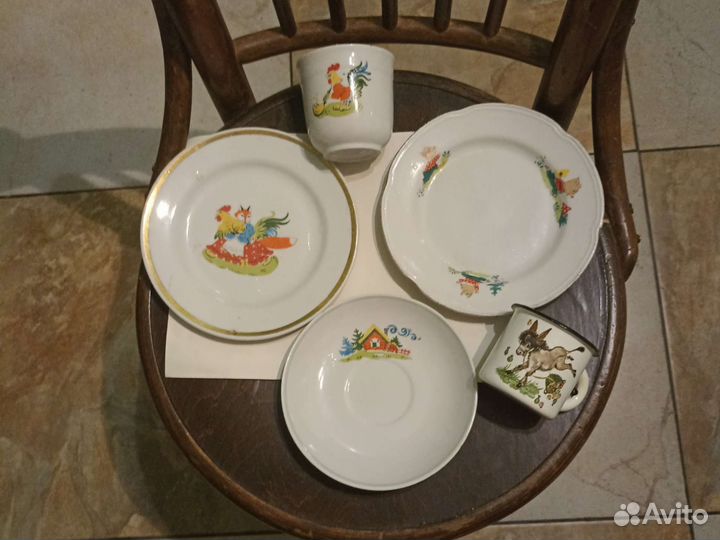 Детская посуда СССР