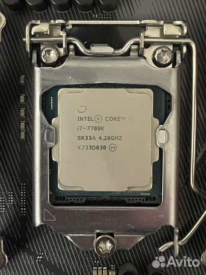 Комплект i7 7700k +z270f +32 gb +кулер