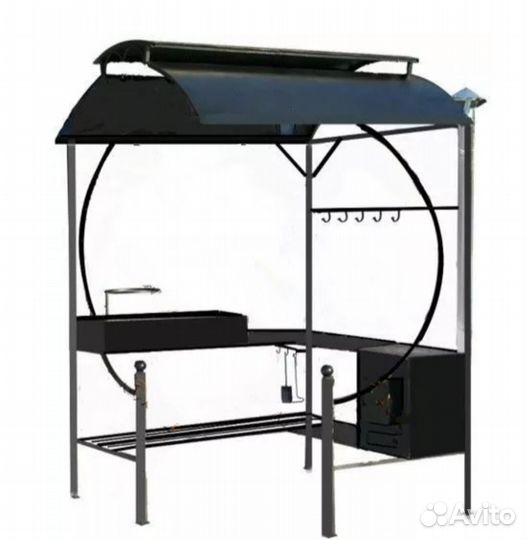 Мангал с крышей