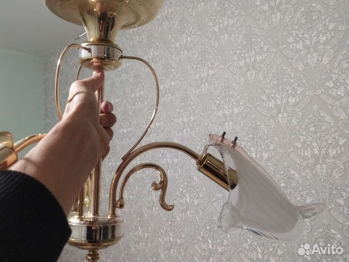 Люстра потолочная бу