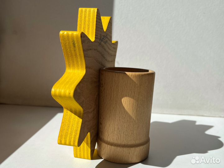 Карандашница из дерева Солнышко (Италия)