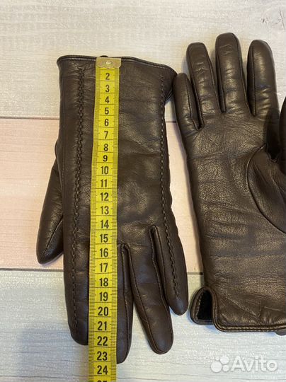 Перчатки кожаные зимние на меху