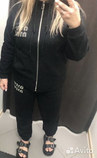 Костюм двунитка спортивный miu miu