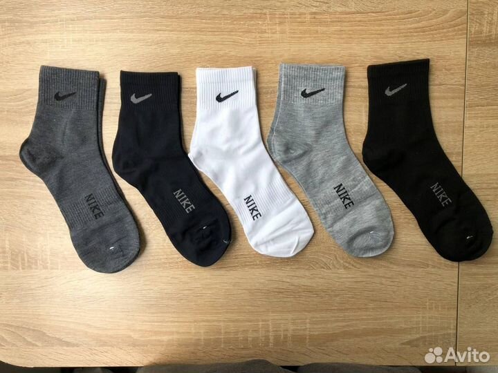 Носки мужские Nike. Набор из 5 пар средней длины