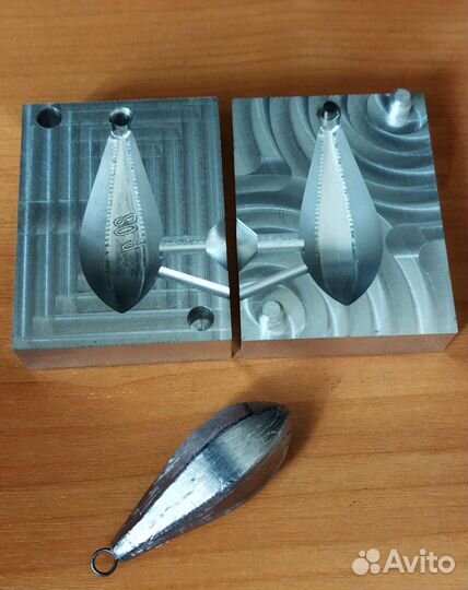 Формы для литья грузил горизонт от 40гр-90гр