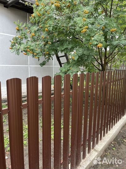 Забор из штакетника