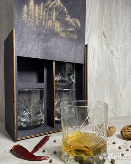 Подарочный набор стаканов для виски