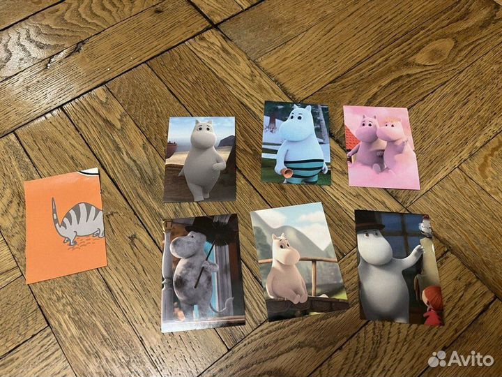 Наклейки с муми-троллями 16 шт