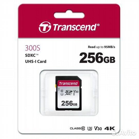 Transcend sdxc 256Gb UHS-I Class 10 V30
