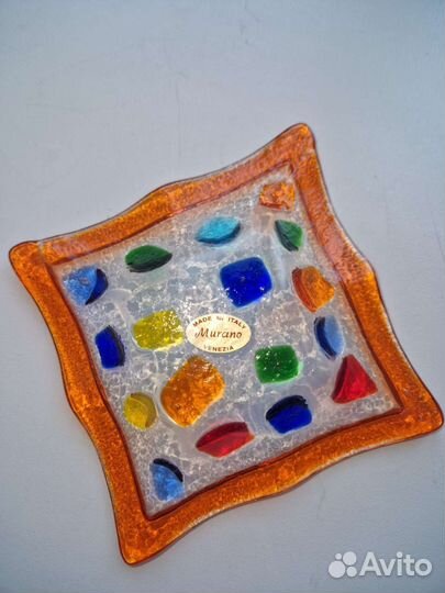 Блюдце пепельница Муранское стекло Оригинал