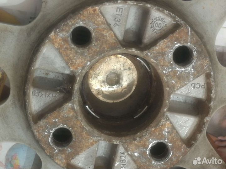 Литой диск R14 Kia Rio 2010г. Один диск