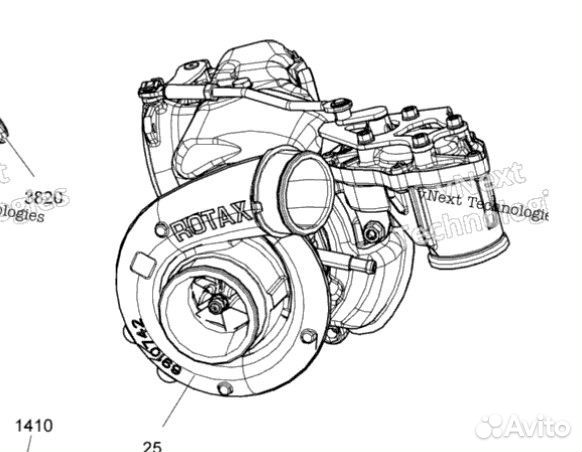 420893748 Турбина BRP SKI-DOO summit 850 E-TEC tur