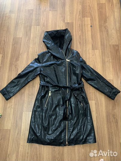Кожаный плащ женский натуральная кожа