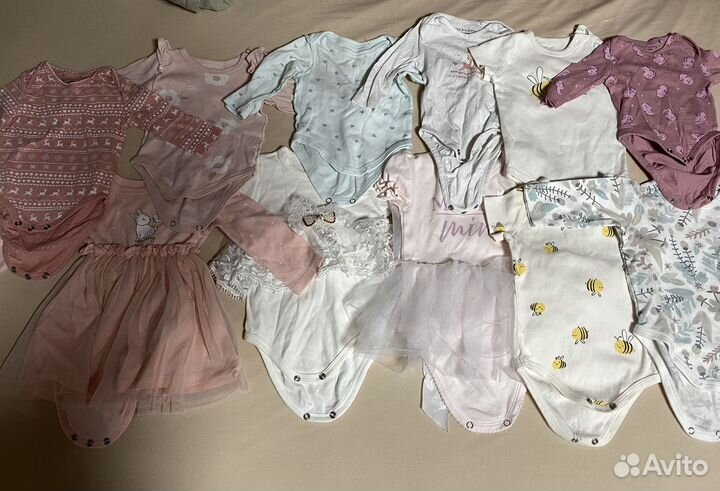 Вещи на девочку пакетом 62-68