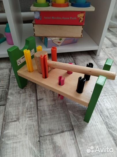 Развивающие деревянные игрушки монтессори