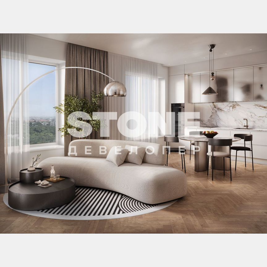 2-к. квартира, 64,1 м², 25/28 эт.