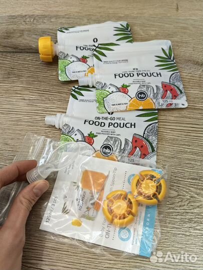 Многоразовые пакеты для дет. питания happy baby