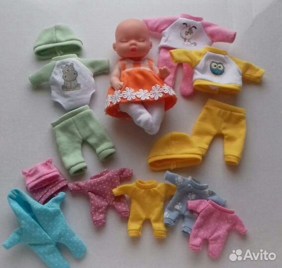Одежда для маленьких кукол 12 и 7см