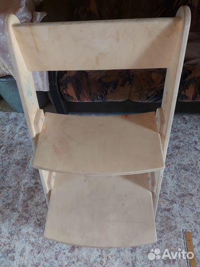 Растущий стул, шлифованный