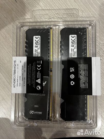 Оперативная память Kingston fury Beast Black RGB