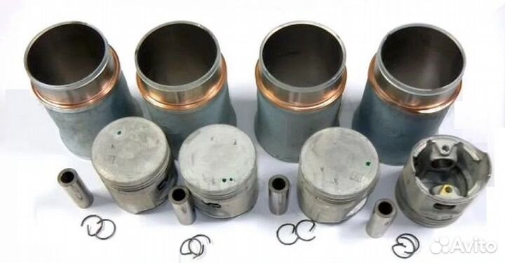 Поршневая группа змз двс 523 паз без колец