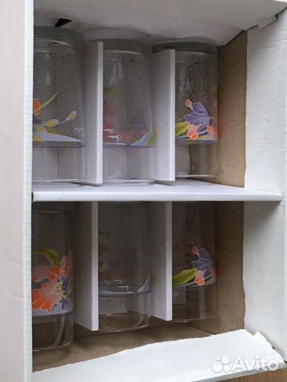 Стаканы набор 6 штук в упаковке