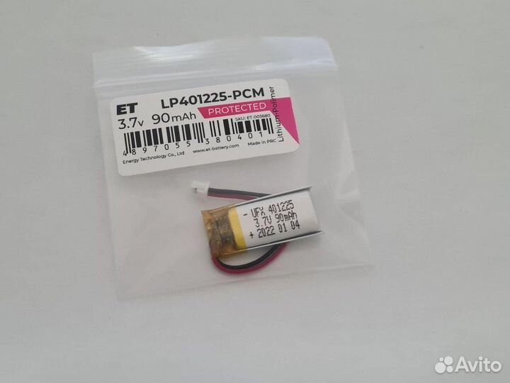 Аккумулятор ET LP401225-PCM