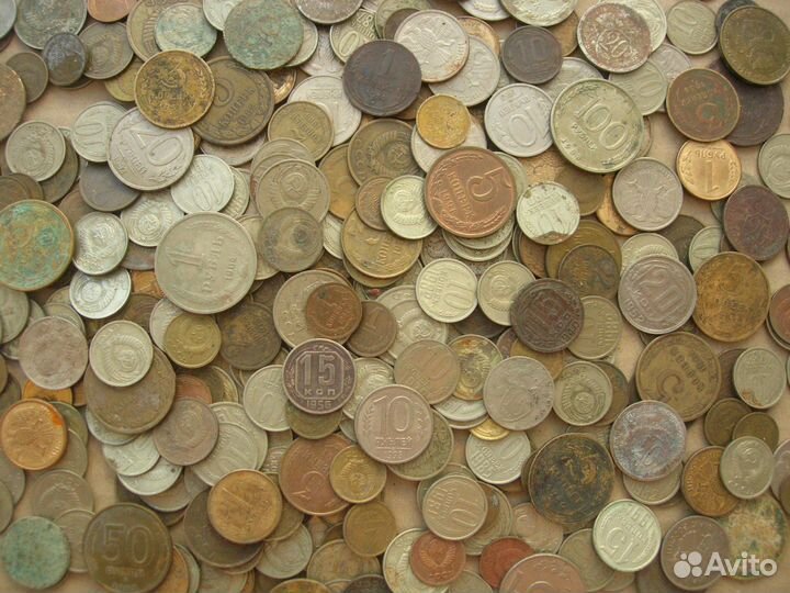 Монеты СССР и России.с 1924-1993 г.Больше 330 шт