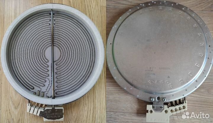 Конфорки для стеклокерамической плиты