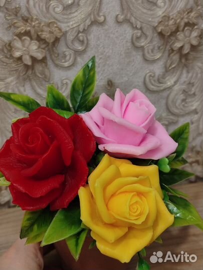 Букет цветов из мыла