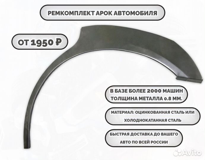 Ремонтные арки (ремкомплект) на машину