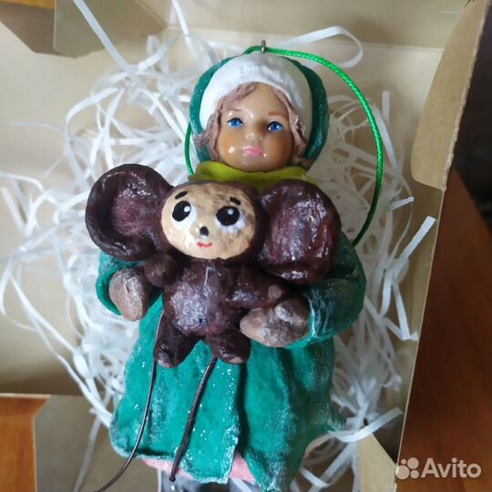 Ёлочная игрушка из ваты