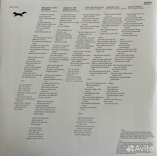 Виниловая пластинка Elton John - The Fox (180 Gram