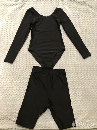 Купальник гимнастический и велосипедки 4-6 лет