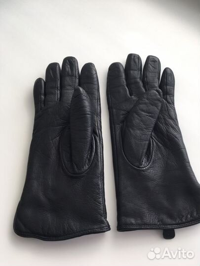 Перчатки женские кожаные