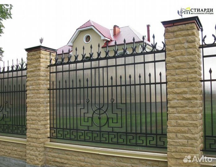 Забор кованый сварной