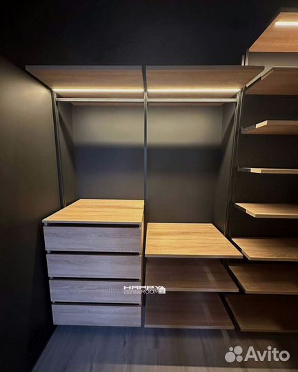 Гардеробная система с фабрики