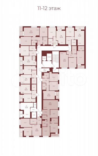 1-к. квартира, 42,5 м², 12/14 эт.